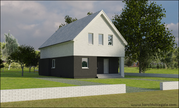 Projekt domu w Szewnej projekt architekta Karola Dobiegay - obrazek pierwszy