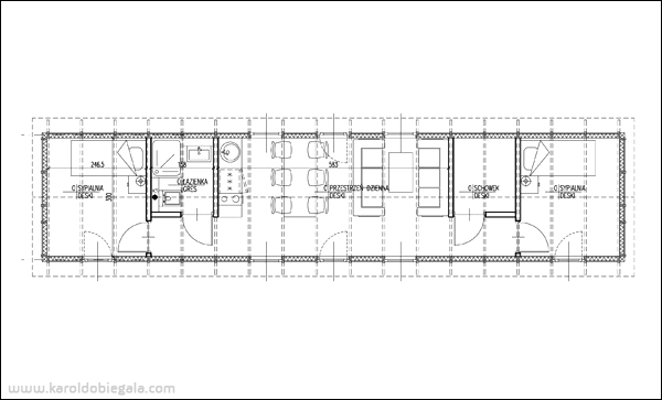 Projekt domu letniskowego projekt architekta Karola Dobiegay - obrazek trzeci